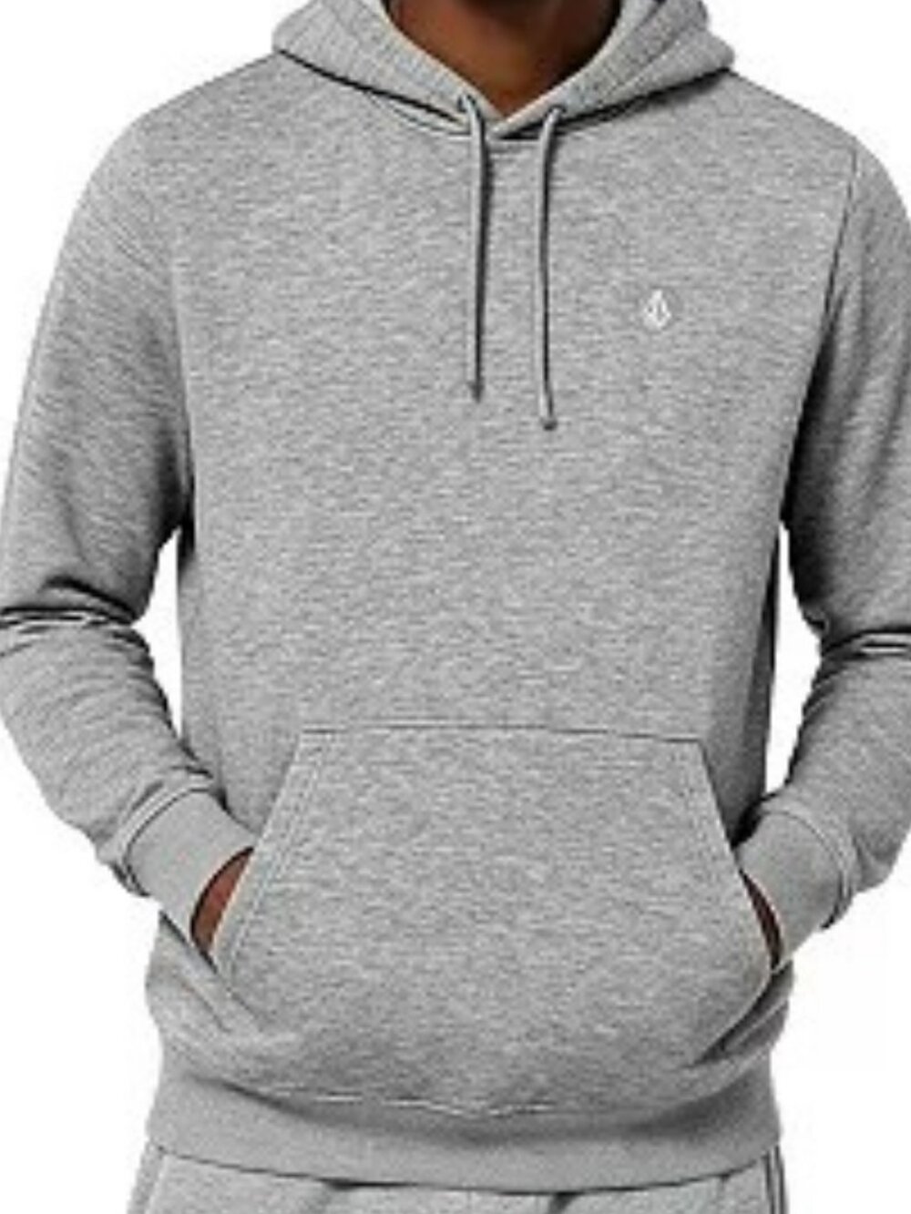 Volcom Men's  Foreman Pullover Hoodie, light Gray, L